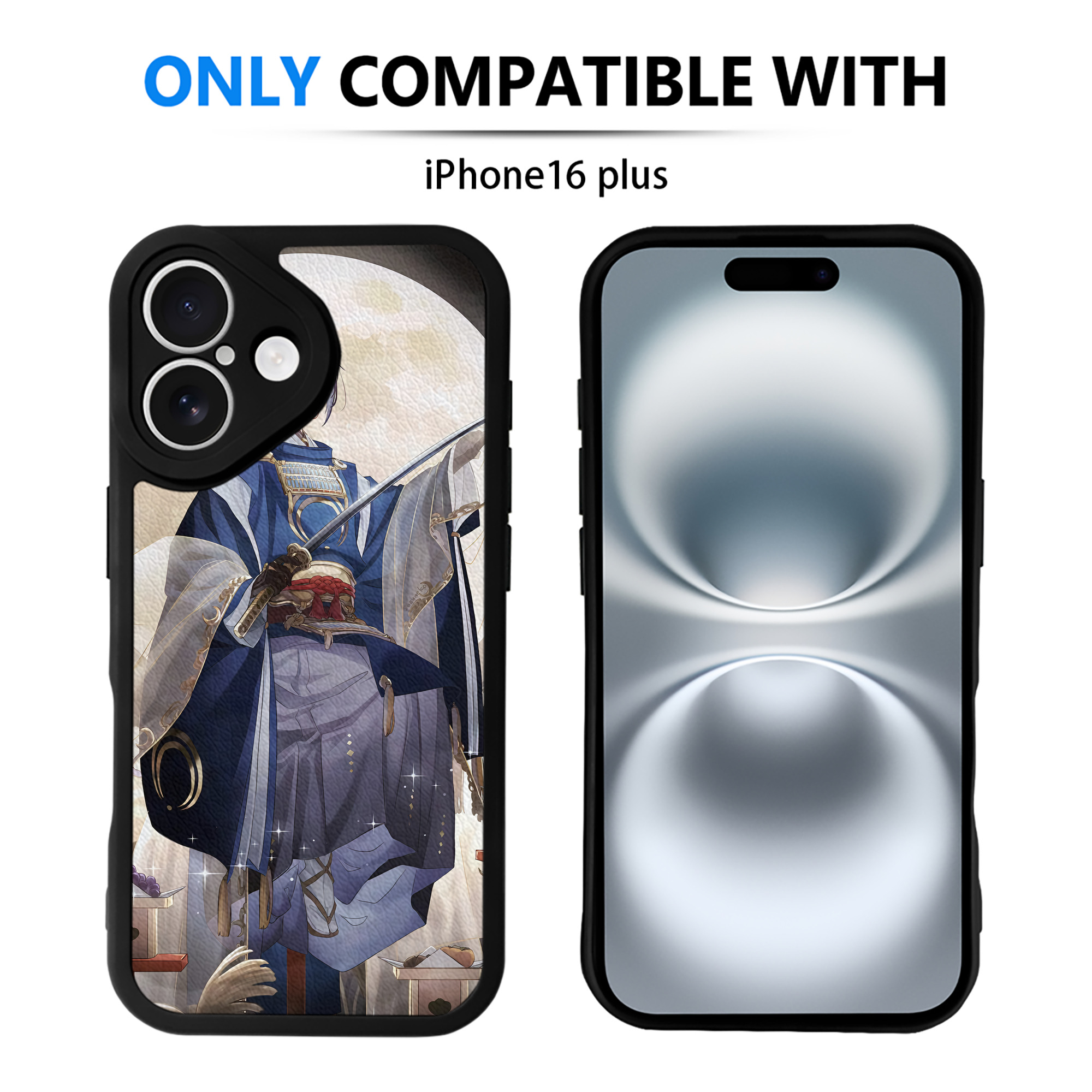 （画像用） 刀剣乱舞 Touken Ranbu 【iPhone 16シリーズ対応】シリコンスマホケース（レザー調） 材質：シリコン
